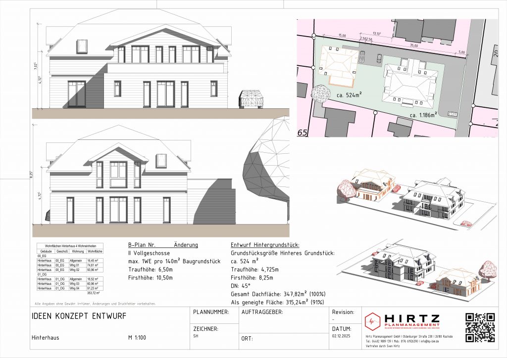 Peterstraße Entwurf Hinterhaus